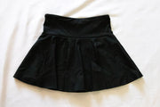 back of black womens tennis skirt