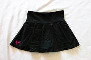 front of black womens tennis skirt