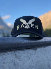 Black Gold  Leaf Raven Snapback Hat